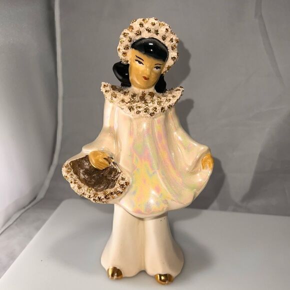 Set of mid century Asian ceramic figurines - Picture 2 of 6